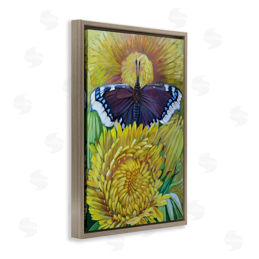Violeta Vollmer | Butterfly & Yellow Chrysanthemums