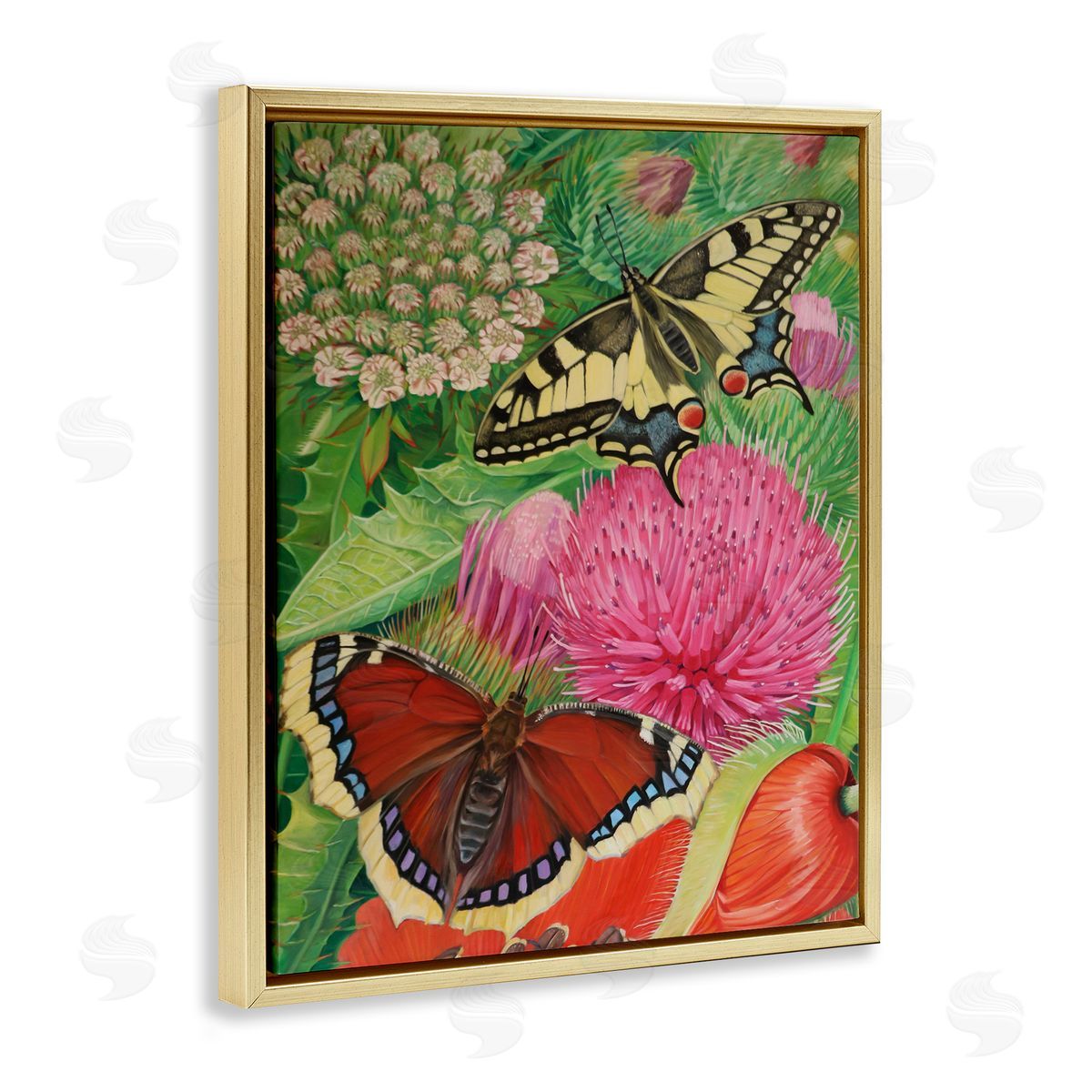 Violeta Vollmer Insects & Garden Blooms Canvas Wall Art Print