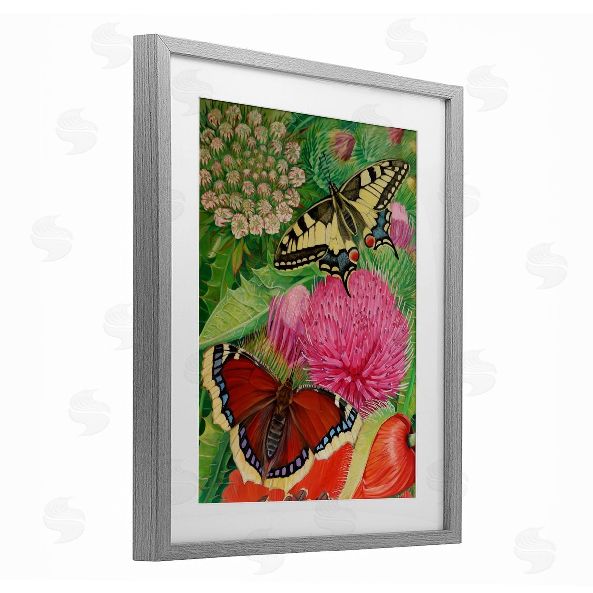 Violeta Vollmer Insects & Garden Blooms Canvas Wall Art Print