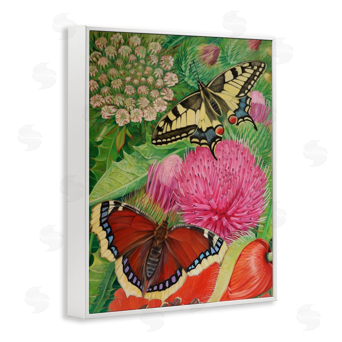 Violeta Vollmer Insects & Garden Blooms Canvas Wall Art Print