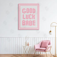 Lettered and Lined | Good Luck Babe Pink Mosaic