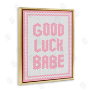 Lettered and Lined | Good Luck Babe Pink Mosaic