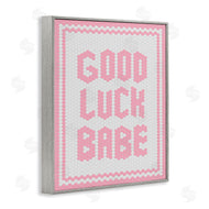 Lettered and Lined | Good Luck Babe Pink Mosaic