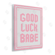 Lettered and Lined | Good Luck Babe Pink Mosaic