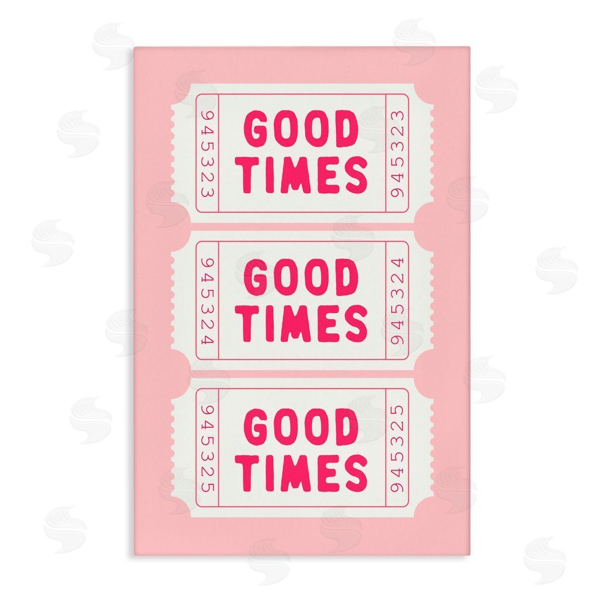 Lettered and Lined Good Times Ticket Stubs Canvas Wall Art Print
