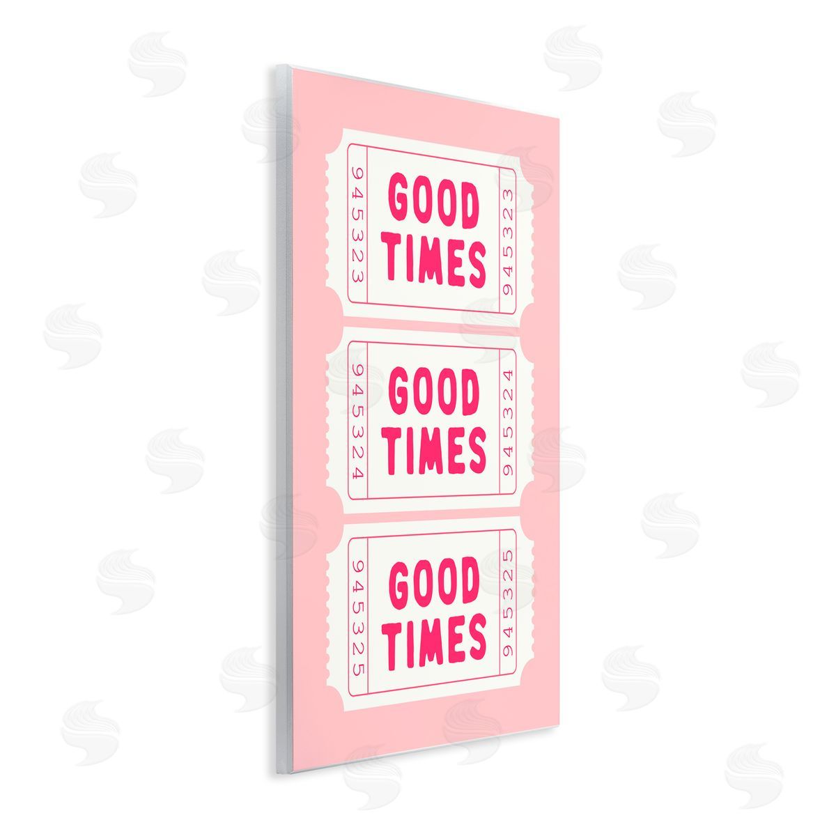 Lettered and Lined Good Times Ticket Stubs Wall Plaque Art Print