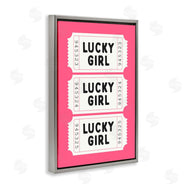 Lettered and Lined | Lucky Girl Ticket Stubs