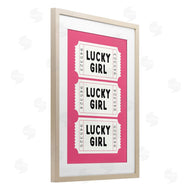 Lettered and Lined | Lucky Girl Ticket Stubs