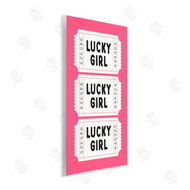 Lettered and Lined | Lucky Girl Ticket Stubs