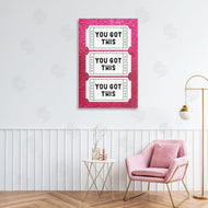 Lettered and Lined | You Got This Pink Ticket Stubs