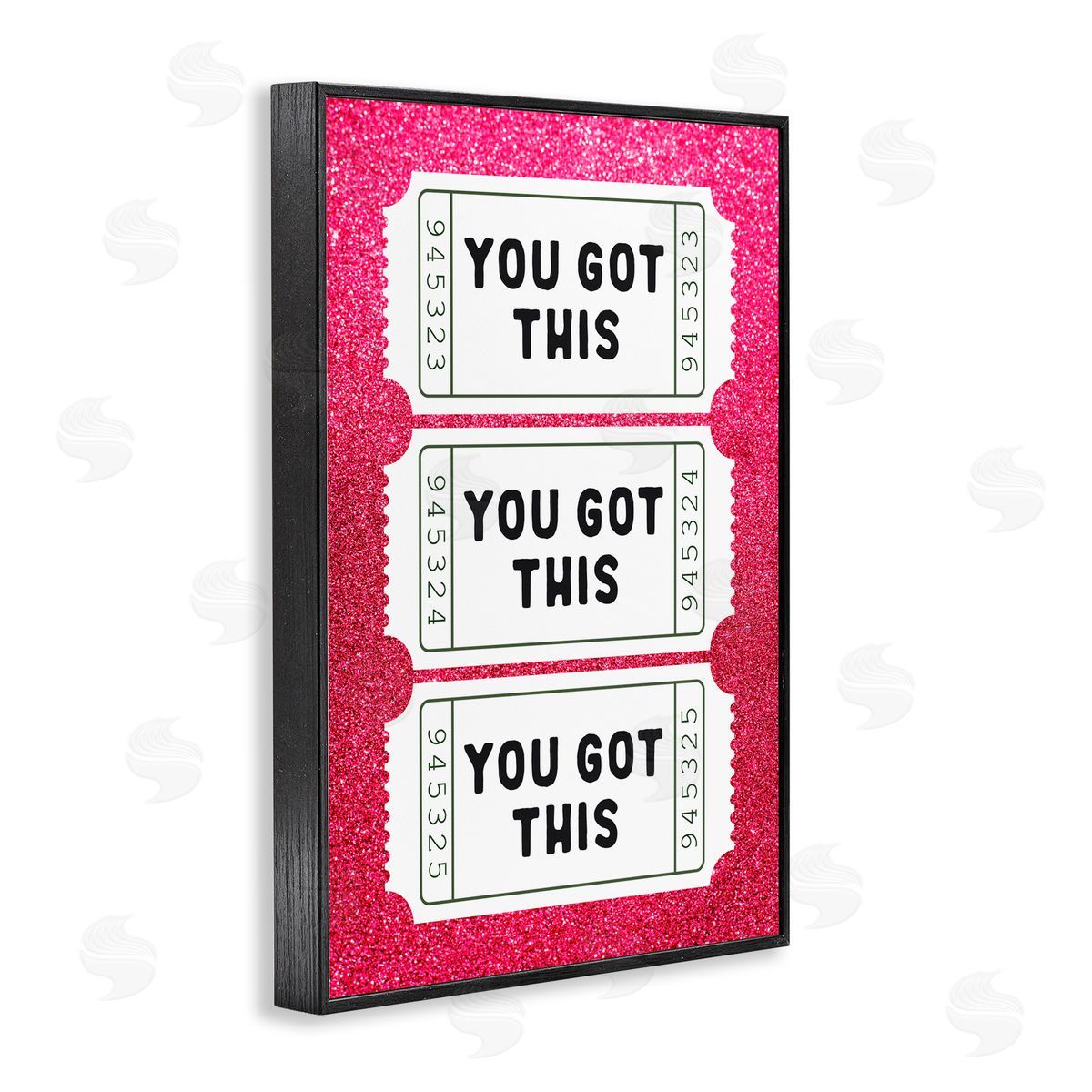 Lettered and Lined You Got This Pink Ticket Stubs Black Framed Giclee Art Print