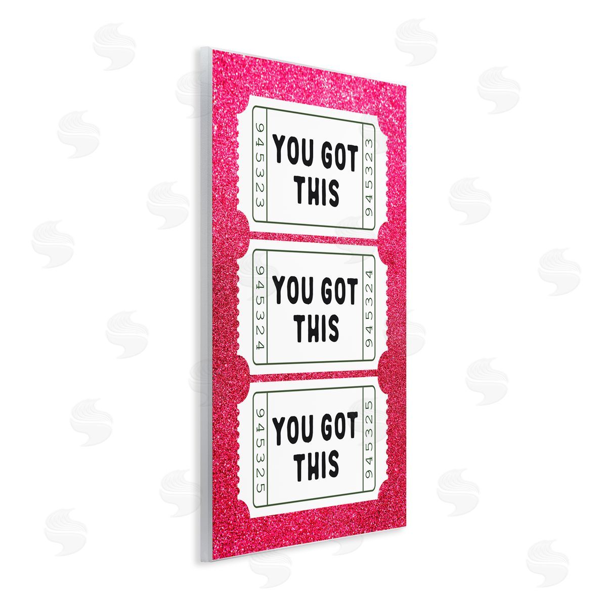 Lettered and Lined You Got This Pink Ticket Stubs Wall Plaque Art Print