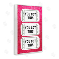 Lettered and Lined | You Got This Pink Ticket Stubs