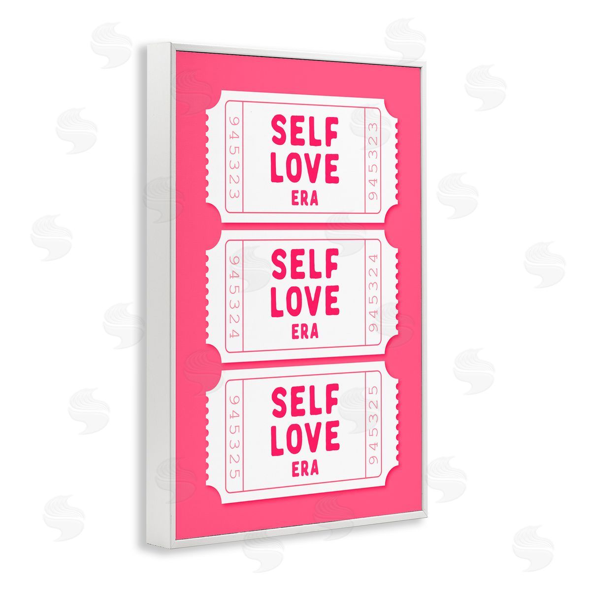 Lettered and Lined Self Love Era Tickets White Frame Giclee Art Print