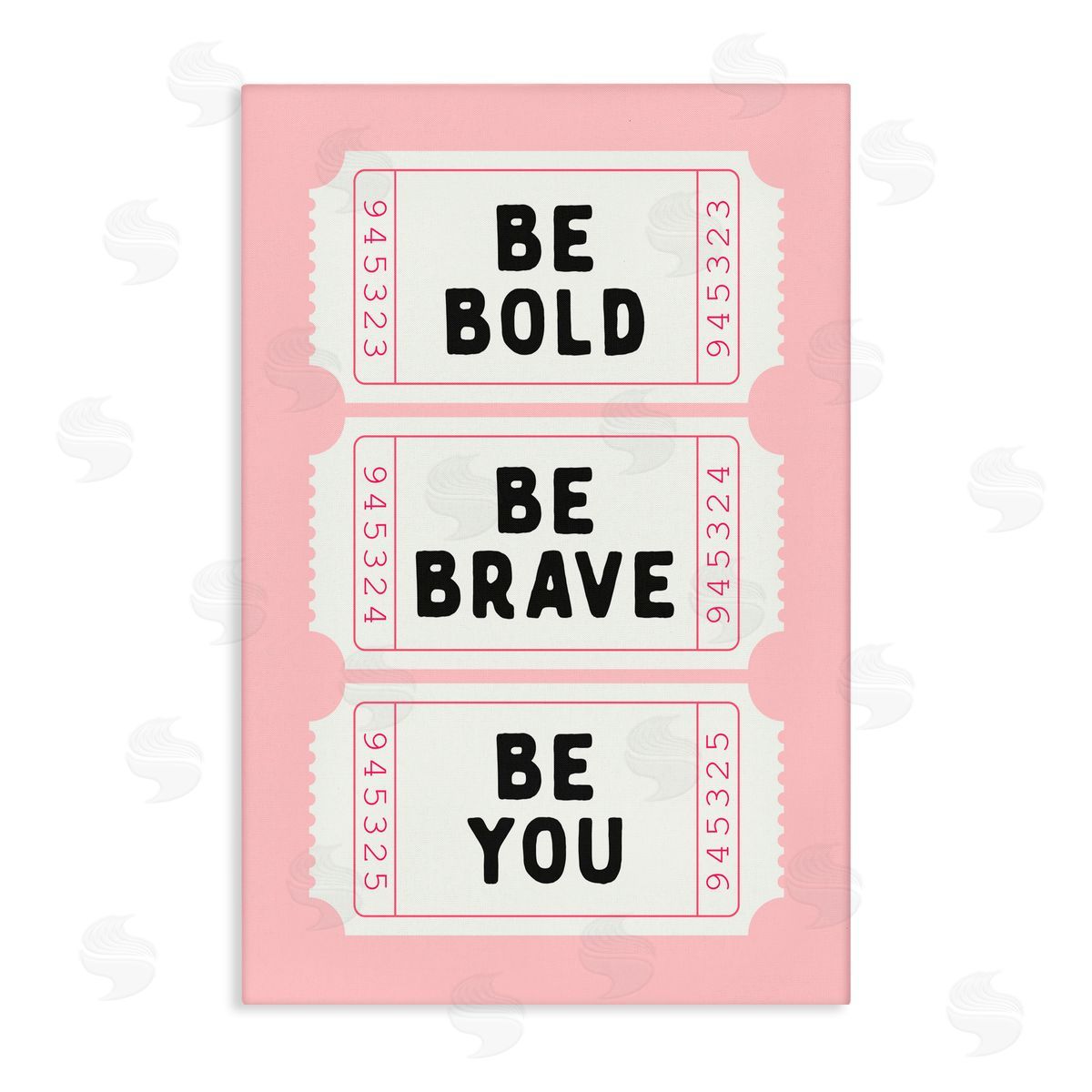 Lettered and Lined Be You Uplifting Tickets Canvas Wall Art Print