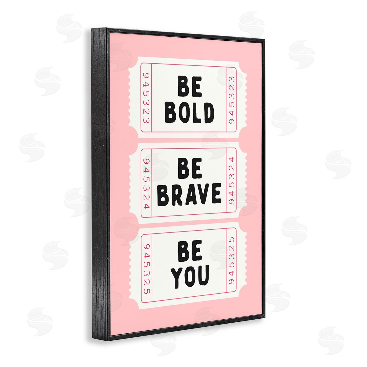 Lettered and Lined Be You Uplifting Tickets Black Framed Giclee Art Print