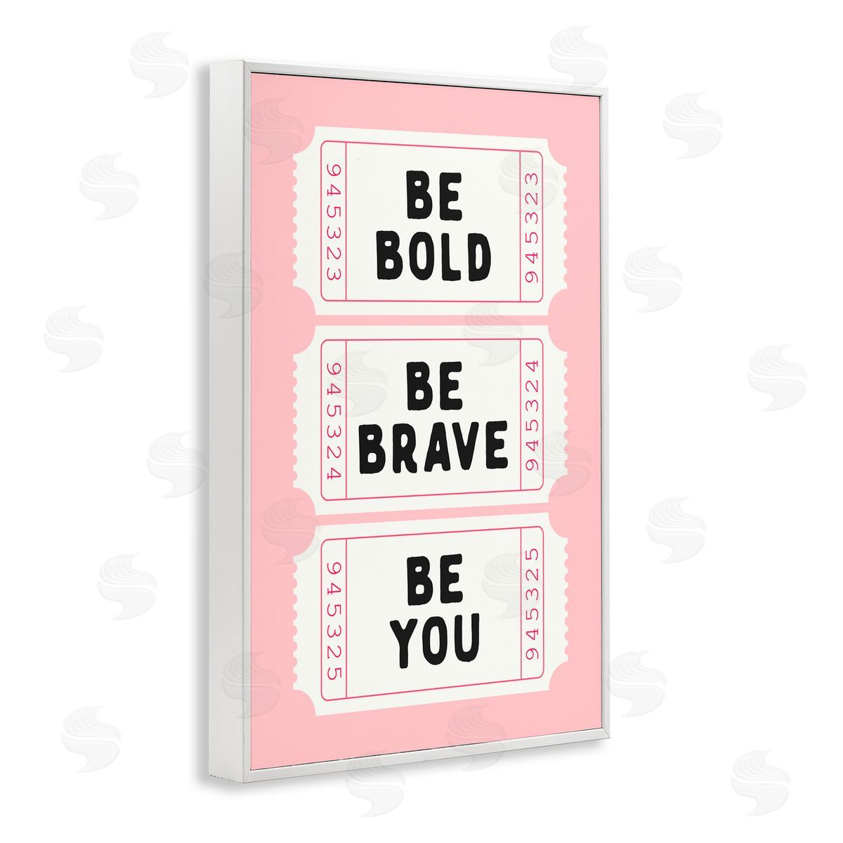 Lettered and Lined Be You Uplifting Tickets White Frame Giclee Art Print