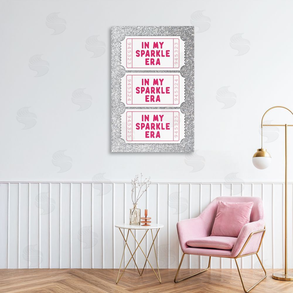 Lettered and Lined My Sparkle Era Ticket Stubs Printed Wall Art in Room