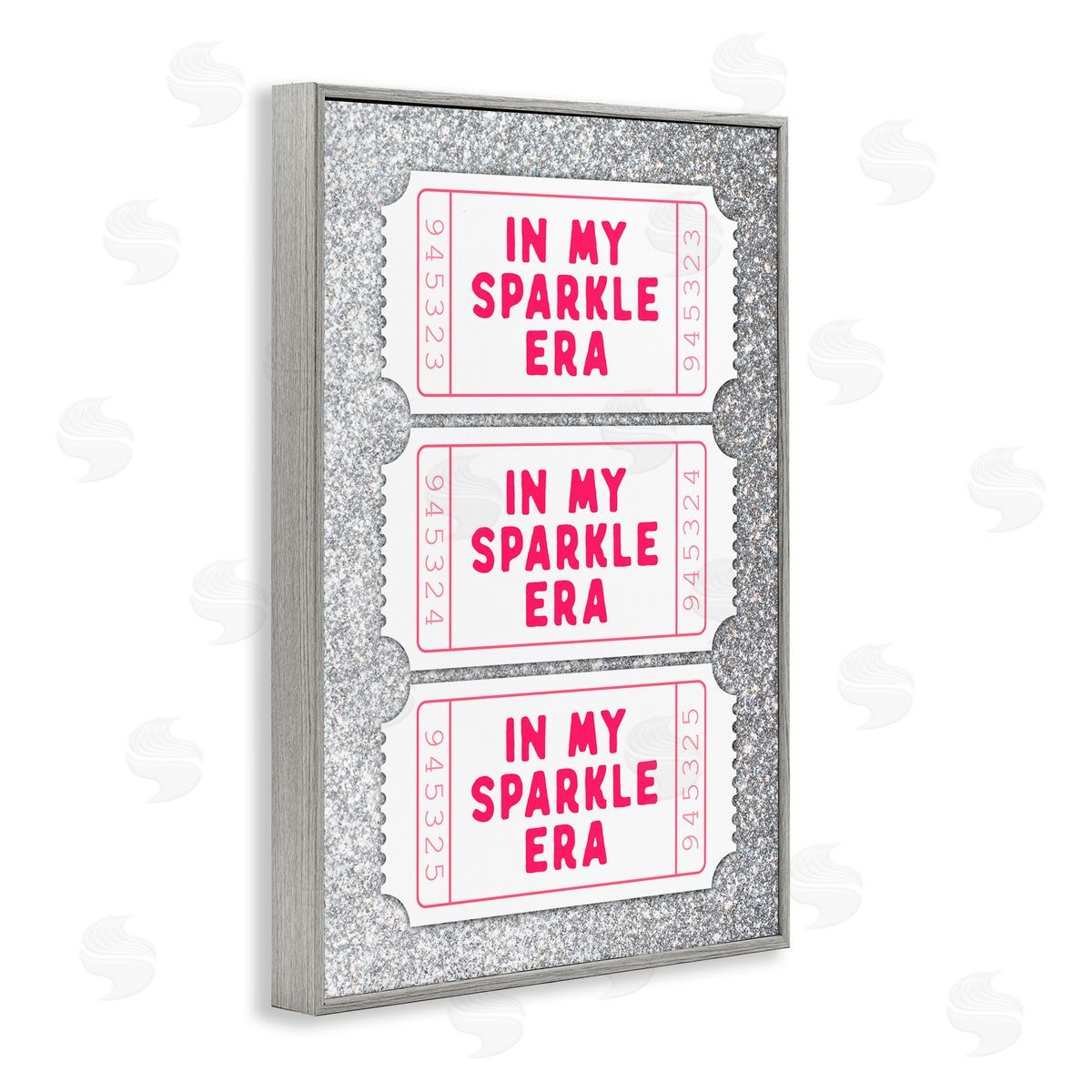 Lettered and Lined My Sparkle Era Ticket Stubs Gray Framed Giclee Art Print