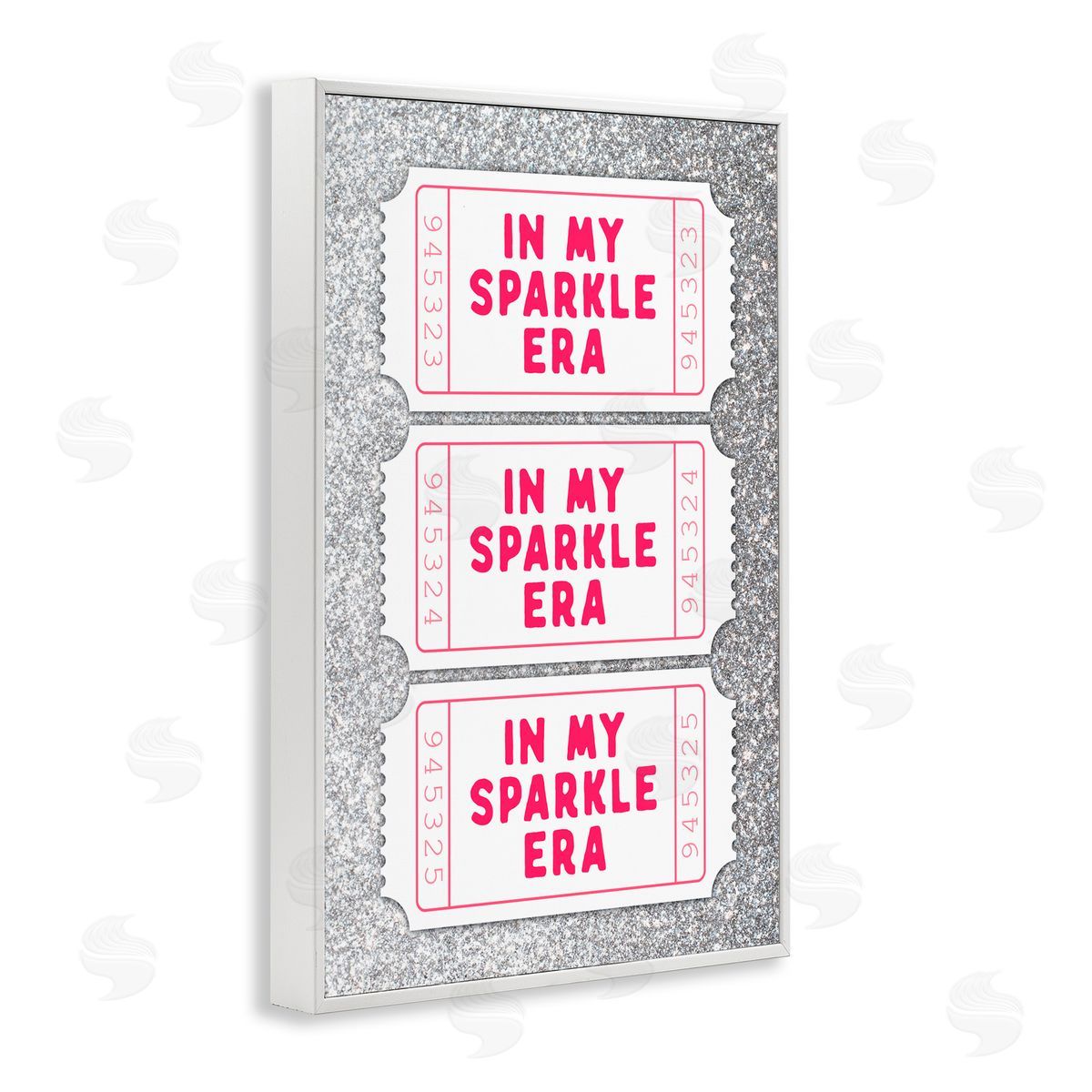 Lettered and Lined My Sparkle Era Ticket Stubs White Frame Giclee Art Print