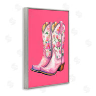 Lettered and Lined | Glam Cowgirl Boots on Pink