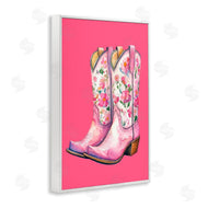 Lettered and Lined | Glam Cowgirl Boots on Pink