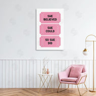 Lettered and Lined | She Believed Girl Power Tickets