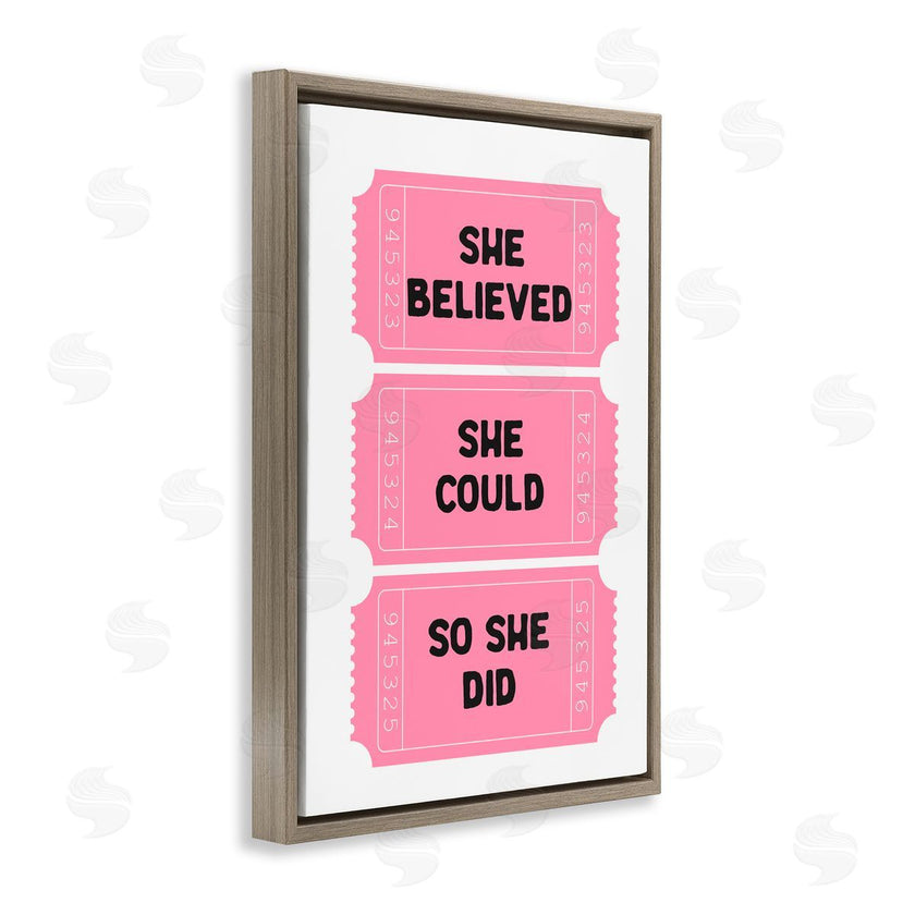 Lettered and Lined | She Believed Girl Power Tickets