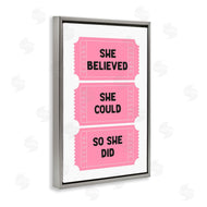 Lettered and Lined | She Believed Girl Power Tickets