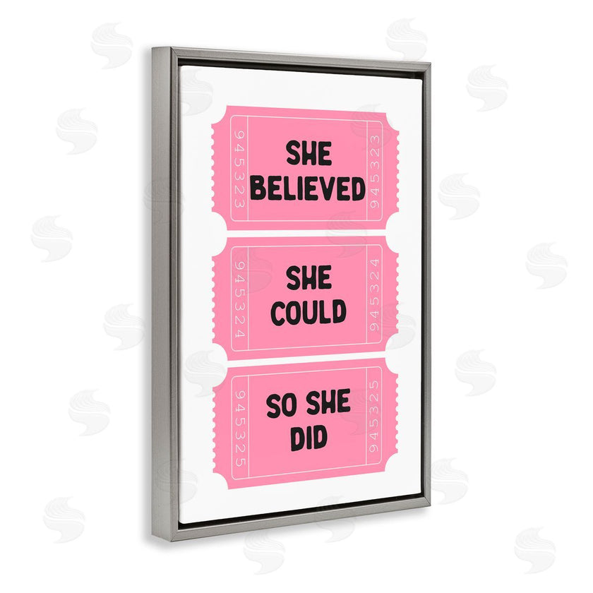 Lettered and Lined | She Believed Girl Power Tickets