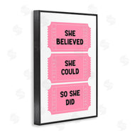Lettered and Lined | She Believed Girl Power Tickets