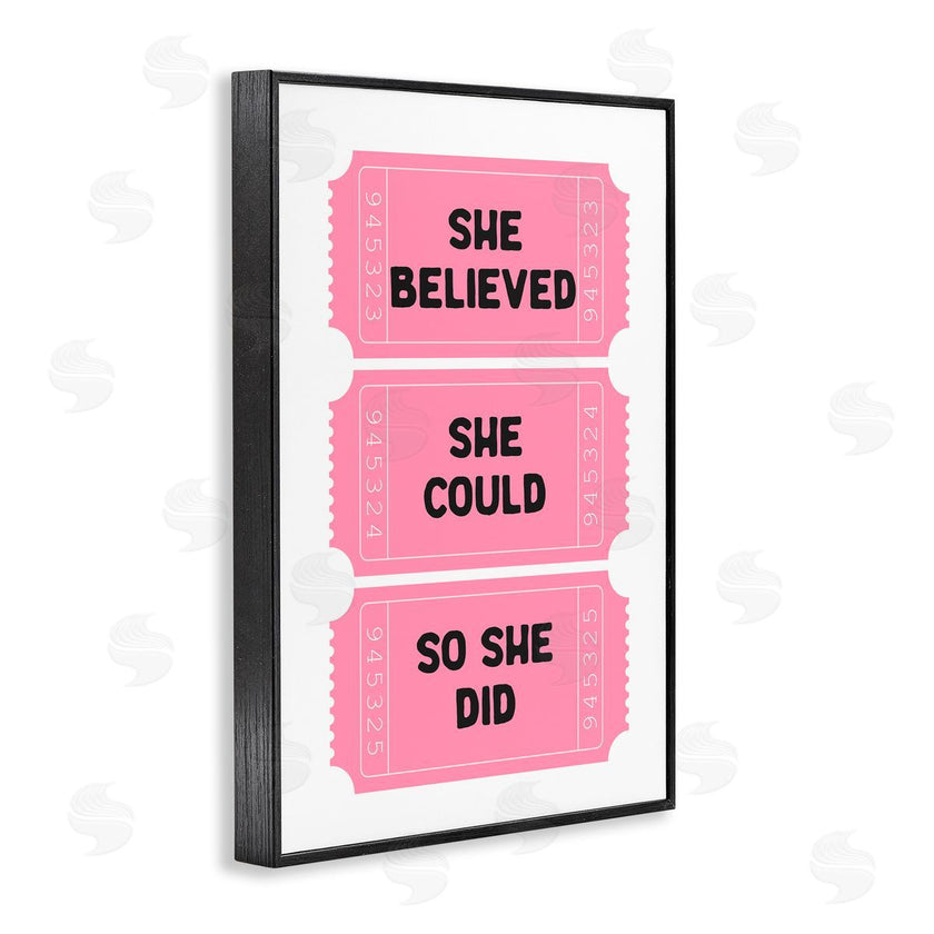 Lettered and Lined | She Believed Girl Power Tickets