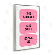Lettered and Lined | She Believed Girl Power Tickets