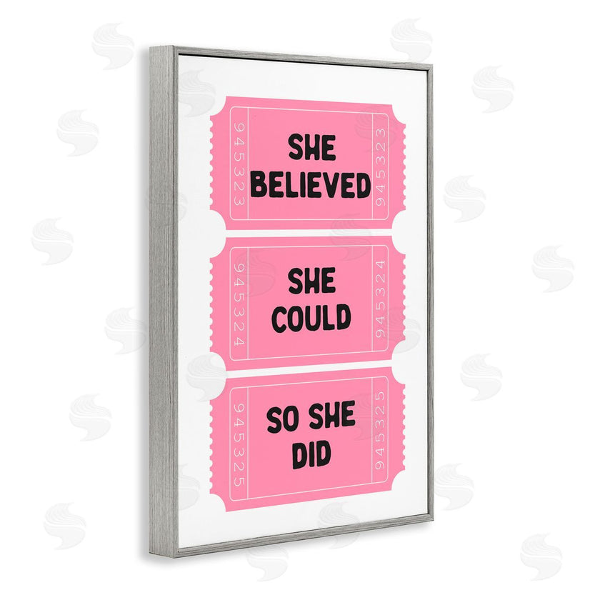 Lettered and Lined | She Believed Girl Power Tickets