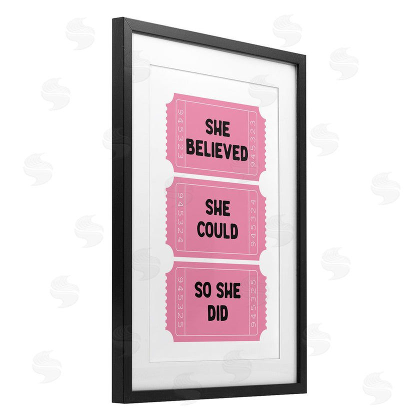 Lettered and Lined | She Believed Girl Power Tickets