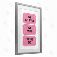 Lettered and Lined | She Believed Girl Power Tickets