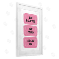 Lettered and Lined | She Believed Girl Power Tickets