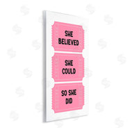 Lettered and Lined | She Believed Girl Power Tickets