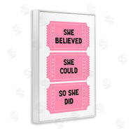 Lettered and Lined | She Believed Girl Power Tickets