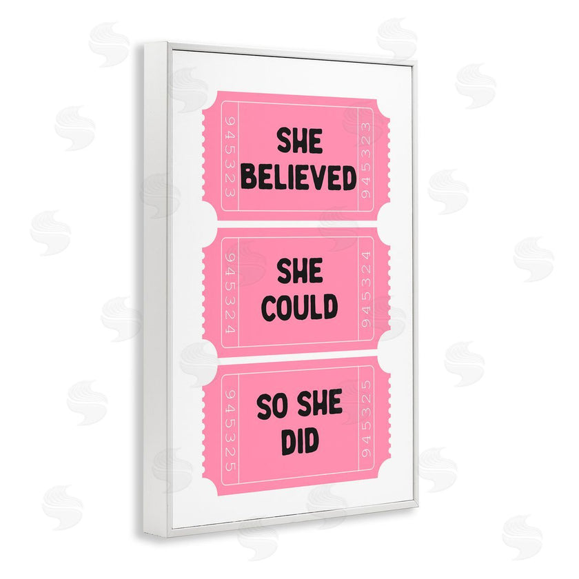 Lettered and Lined | She Believed Girl Power Tickets