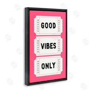 Lettered and Lined | Good Vibes Only White & Pink