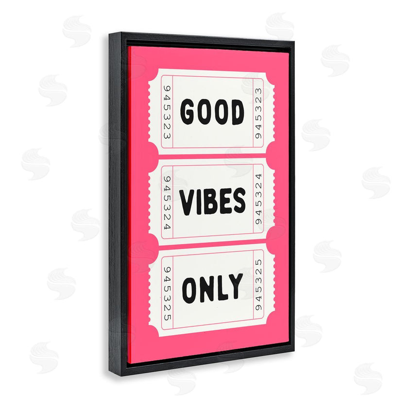 Lettered and Lined | Good Vibes Only White & Pink