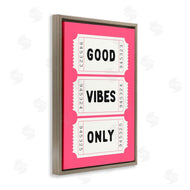 Lettered and Lined | Good Vibes Only White & Pink