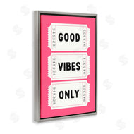 Lettered and Lined | Good Vibes Only White & Pink