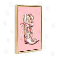 Lettered and Lined | Cowgirl Boots with Neutral Ribbon