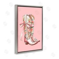 Lettered and Lined | Cowgirl Boots with Neutral Ribbon