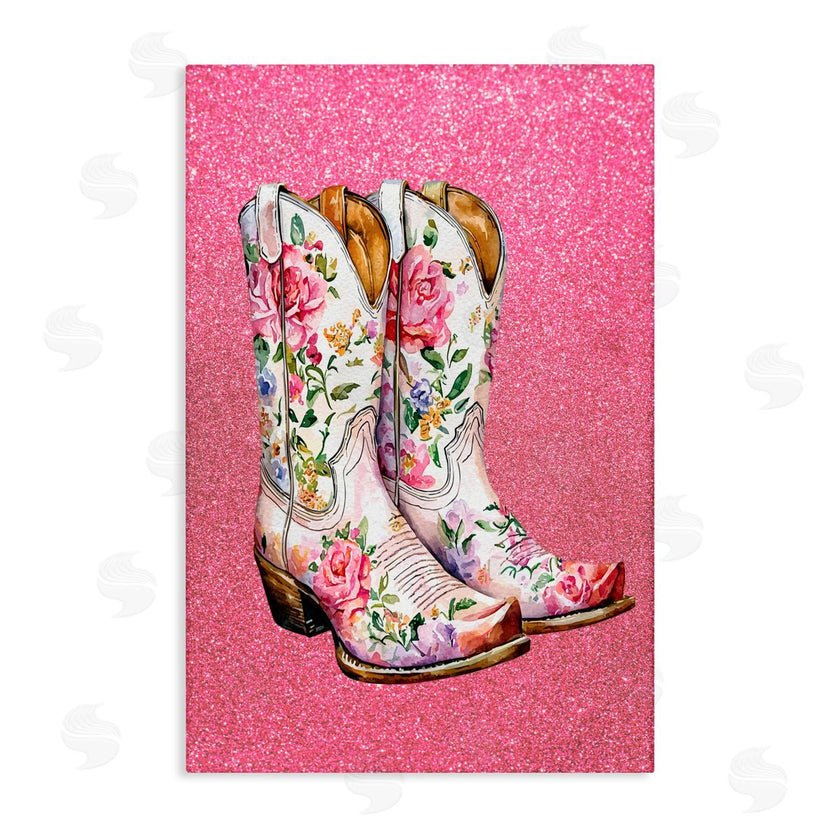 Lettered and Lined | Gleaming Floral Cowgirl Boots