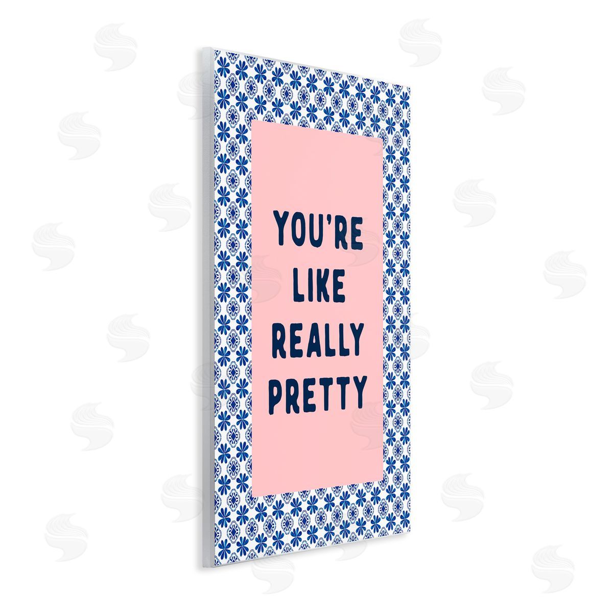 Lettered and Lined You're Like Really Pretty Wall Plaque Art Print