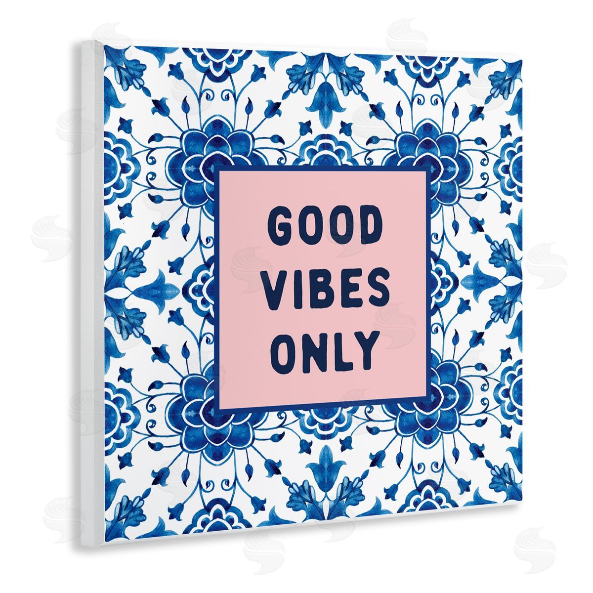Lettered and Lined Good Vibes Only Boho Wall Plaque Art Print