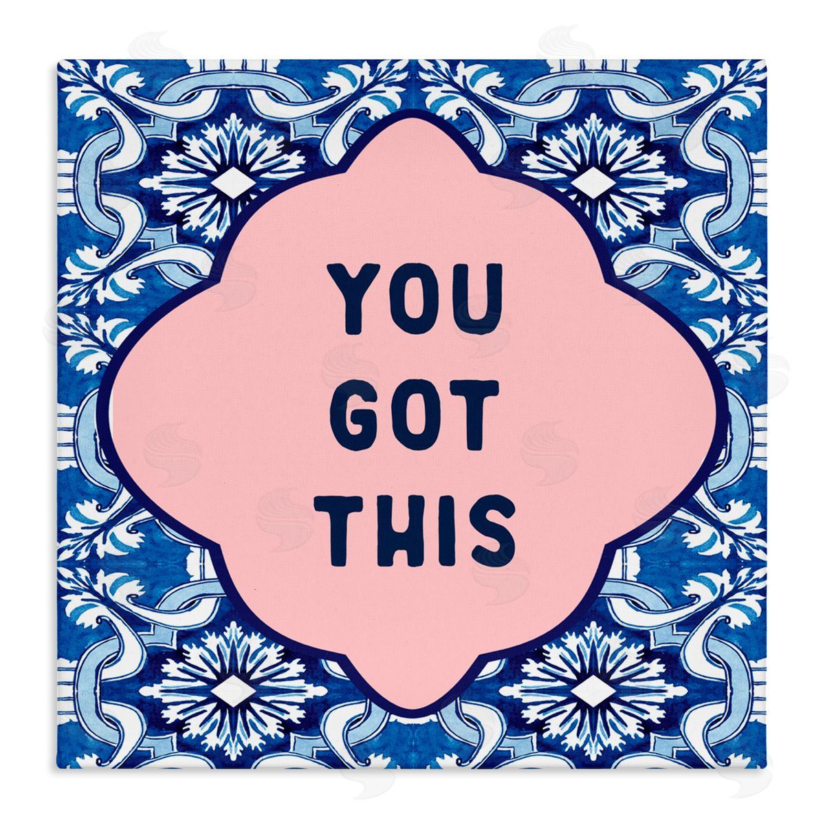 Lettered and Lined You Got This on Boho Canvas Wall Art Print